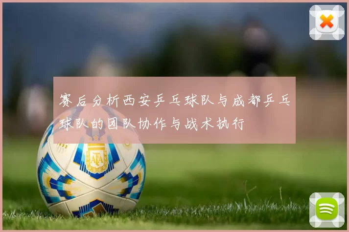 赛后分析西安乒乓球队与成都乒乓球队的团队协作与战术执行